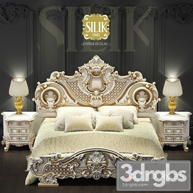 Silik Niobe Bed 3dsmax Download - thumbnail 1