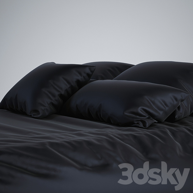 Silk bedding 3ds Max - thumbnail 2