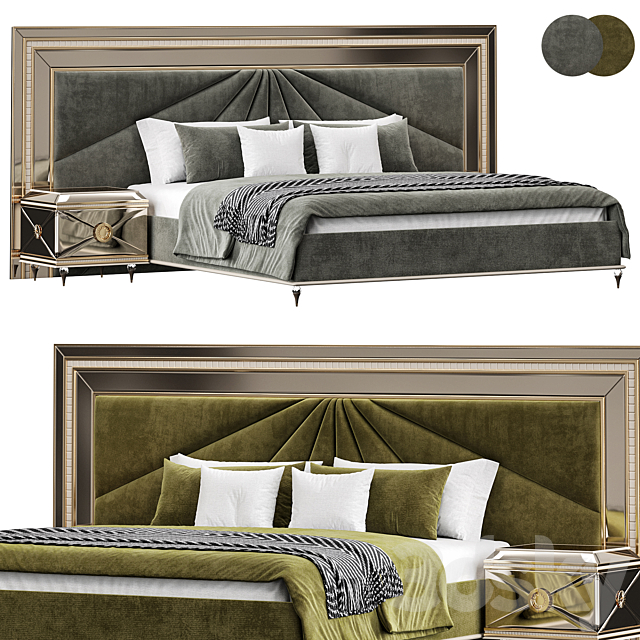 Silva Luxury Bed By Evgor Luxury 3ds Max - thumbnail 1