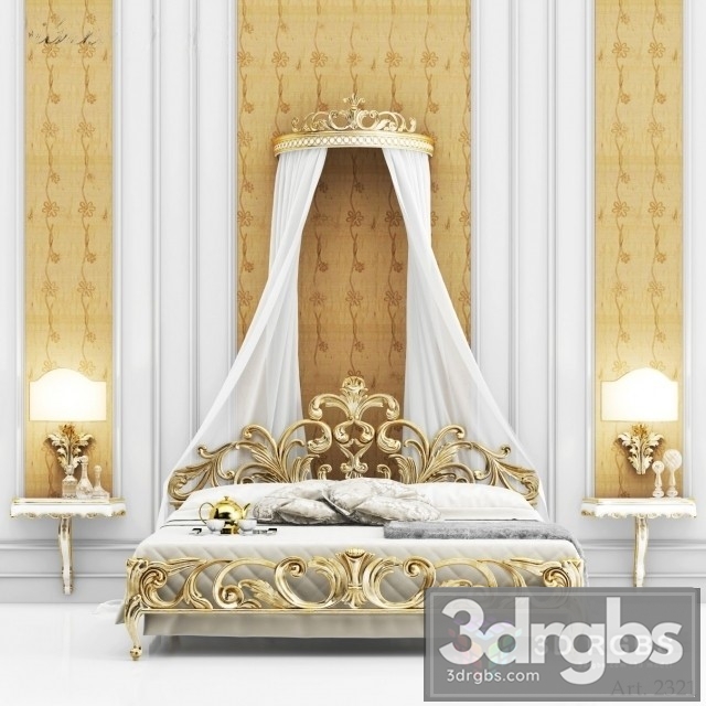 Silvano Grifoni Art 2321 Bed 3dsmax Download - thumbnail 1