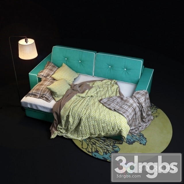 Silvo Bed 3dsmax Download - thumbnail 1