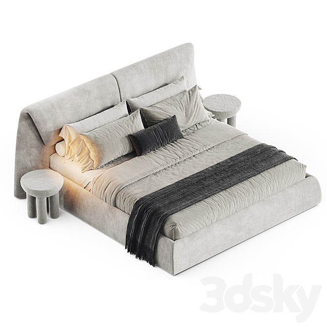 SIMON Bed 3ds Max - thumbnail 2