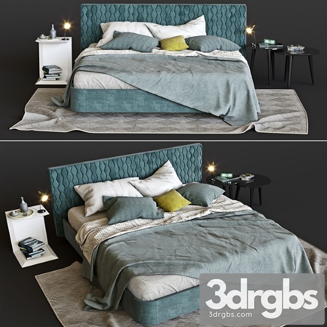 Simple Morassutti Bed 3dsmax Download - thumbnail 1