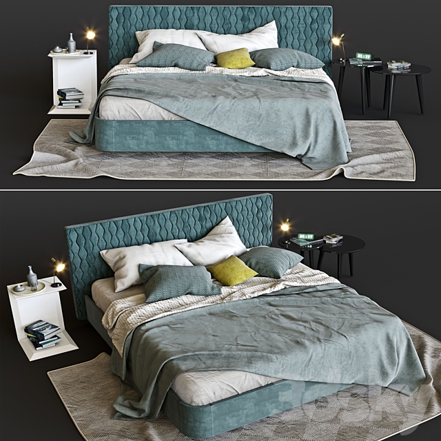 Simple Morassutti Bed 3DSMax File - thumbnail 1