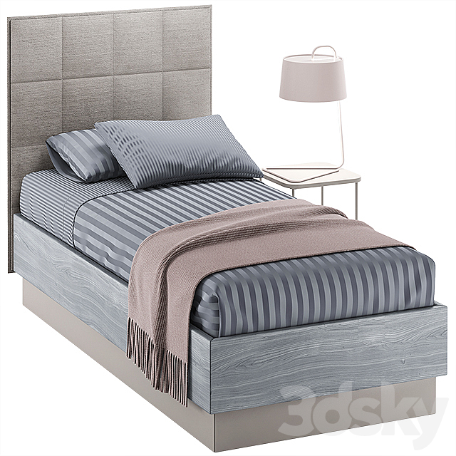 single bed 09 3DSMax File - thumbnail 1