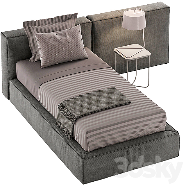 SINGLE BED 10 3DSMax File - thumbnail 1