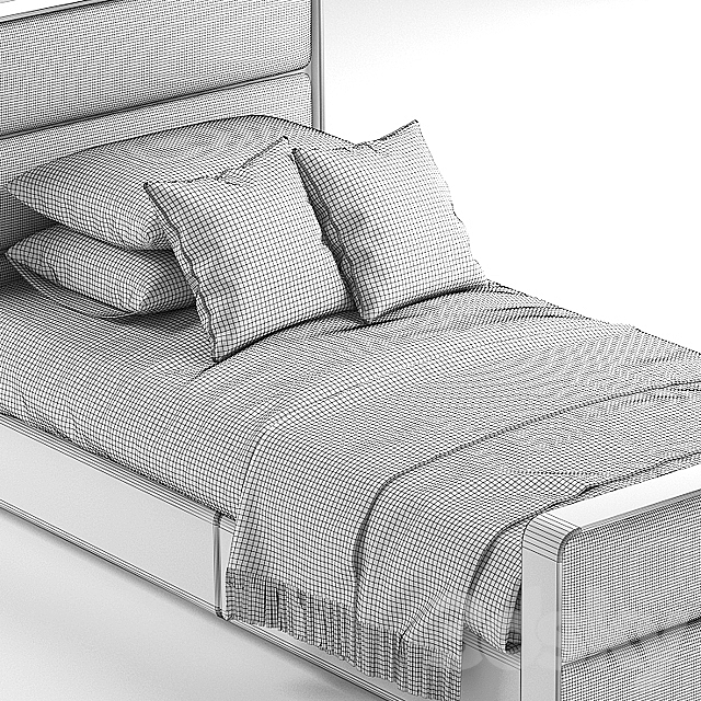 SINGLE BED 18 3DSMax File - thumbnail 2