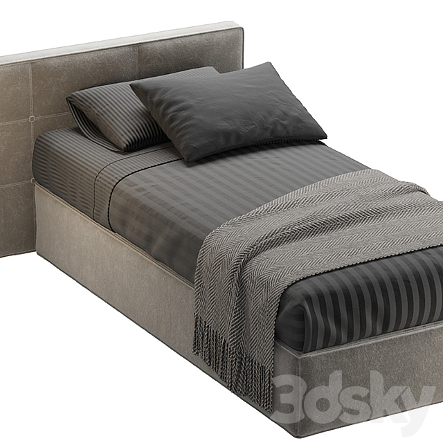 SINGLE BED 21 3DSMax File - thumbnail 2