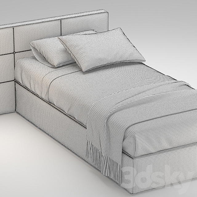 SINGLE BED 21 3DSMax File - thumbnail 3