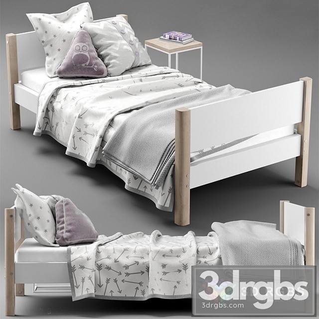 Single Bed 3dsmax Download - thumbnail 1