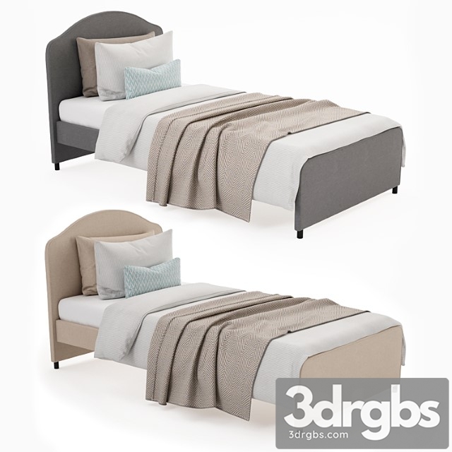 Single Bed Hauga 3dsmax Download - thumbnail 1