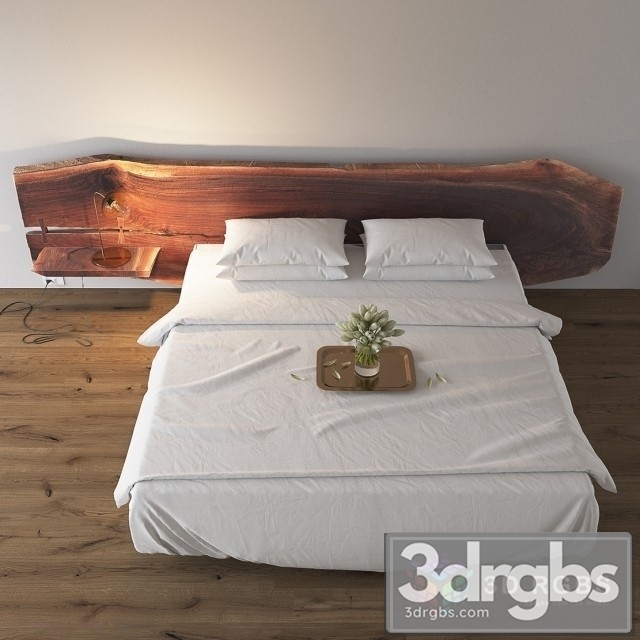 Slab Krovat Bed 3dsmax Download - thumbnail 1