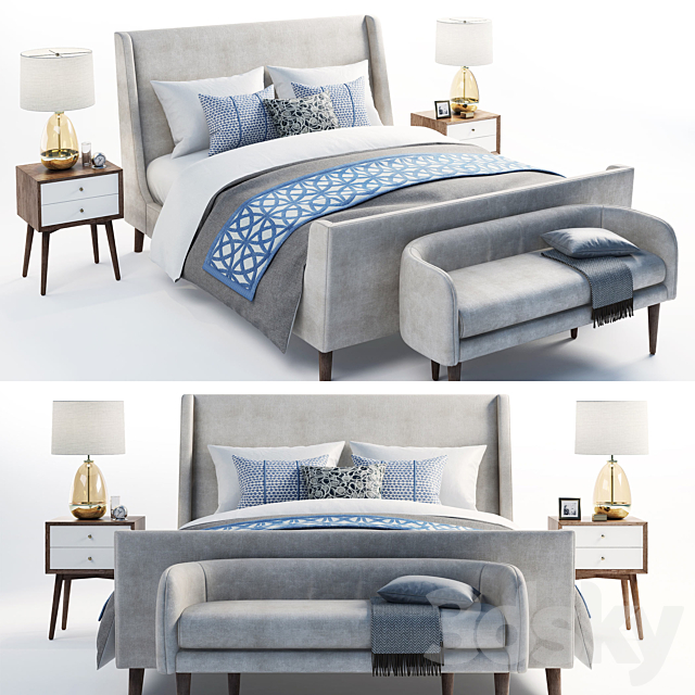 Sleigh Bed 3DSMax File - thumbnail 1