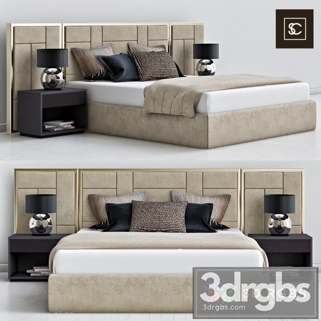 Sloane Royale Bed 3dsmax Download - thumbnail 1