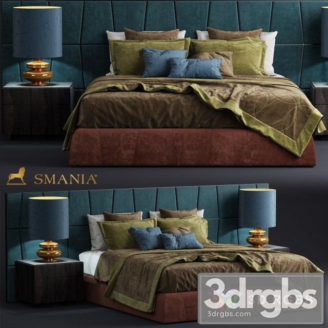 Smania Colorado Bed 02 3dsmax Download - thumbnail 1