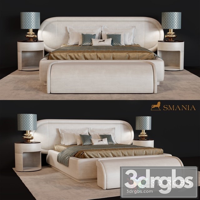 Smania James Bed 3dsmax Download - thumbnail 1