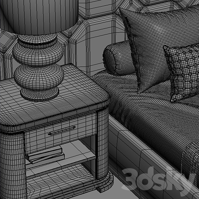 Smania Pascal 380 Bed 3DSMax File - thumbnail 3