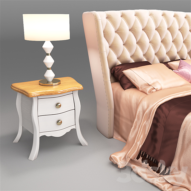 Sofia Bed 3DSMax File - thumbnail 2