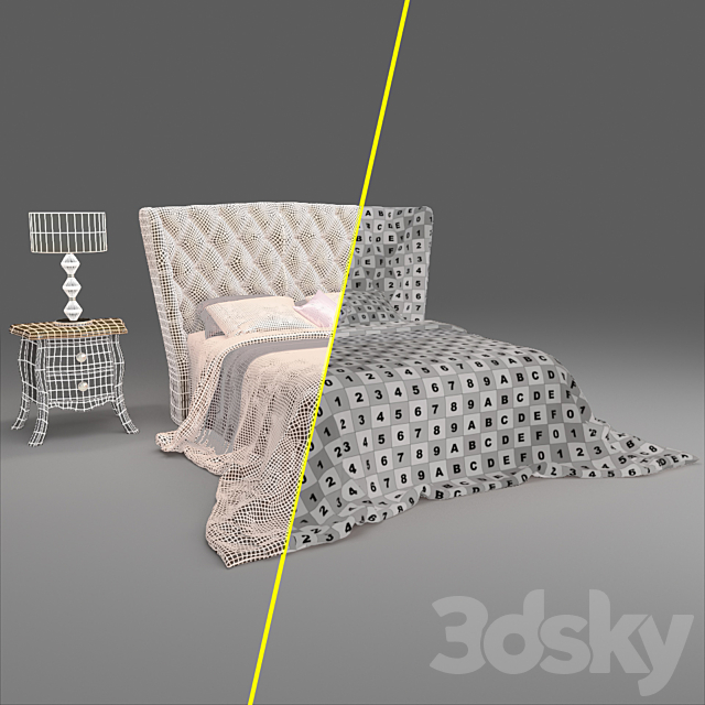 Sofia Bed 3DSMax File - thumbnail 3