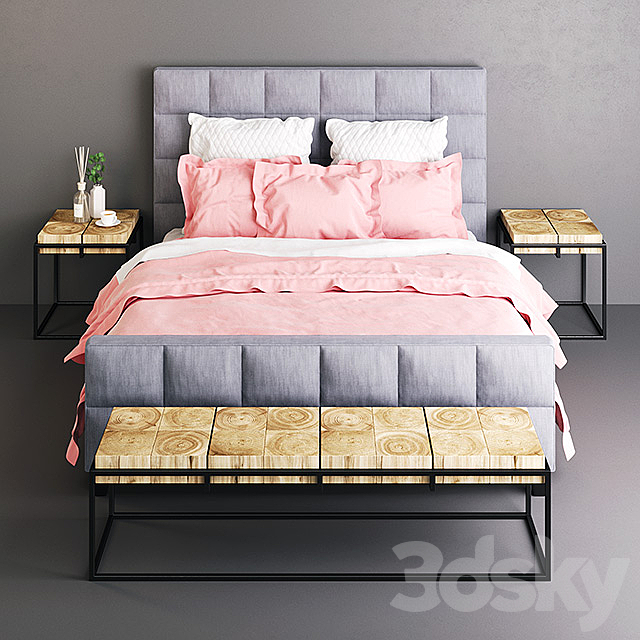 Soho Fabric Bed 3DSMax File - thumbnail 1