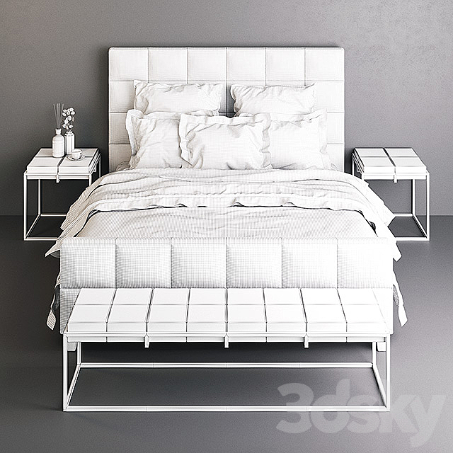 Soho Fabric Bed 3DSMax File - thumbnail 3