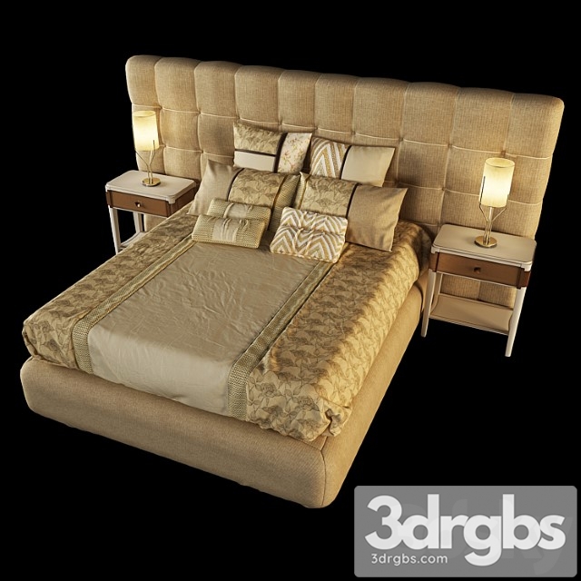 Songes bed 2 3dsmax Download - thumbnail 1