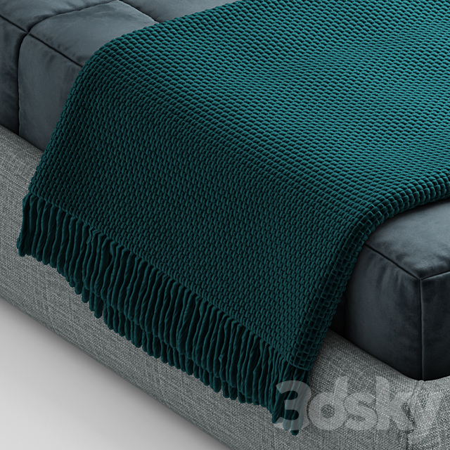 Sophie Bodema bed 3DS Max Model - thumbnail 2