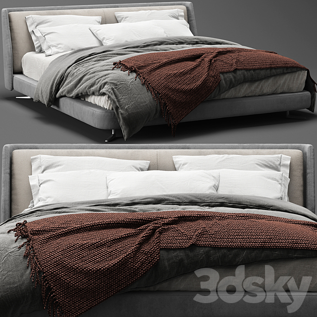 Spencer bed 3DS Max Model - thumbnail 2