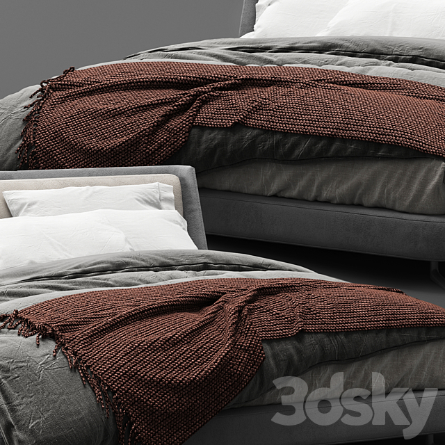 Spencer bed 3DS Max Model - thumbnail 3