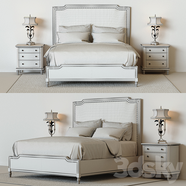 Stanley Furniture Bedroom Set 3DS Max Model - thumbnail 2