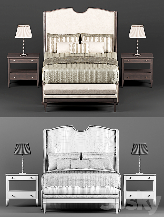 Stanley. Hickory chair and zonca set 3DSMax File - thumbnail 2