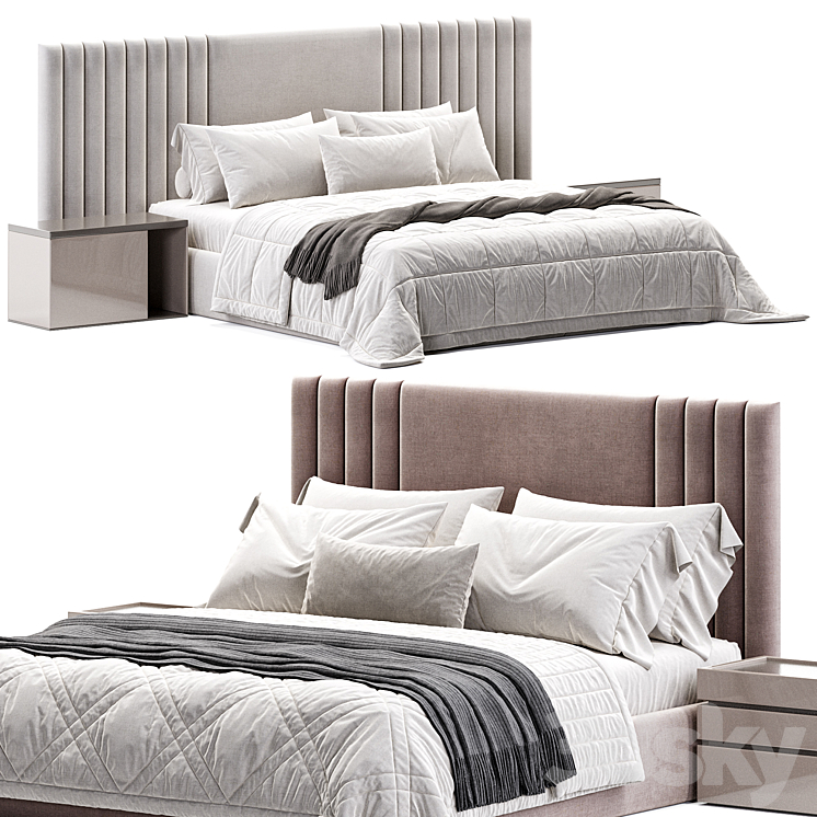 Stella Bed By Dakarmebel 3DS Max Model - thumbnail 2