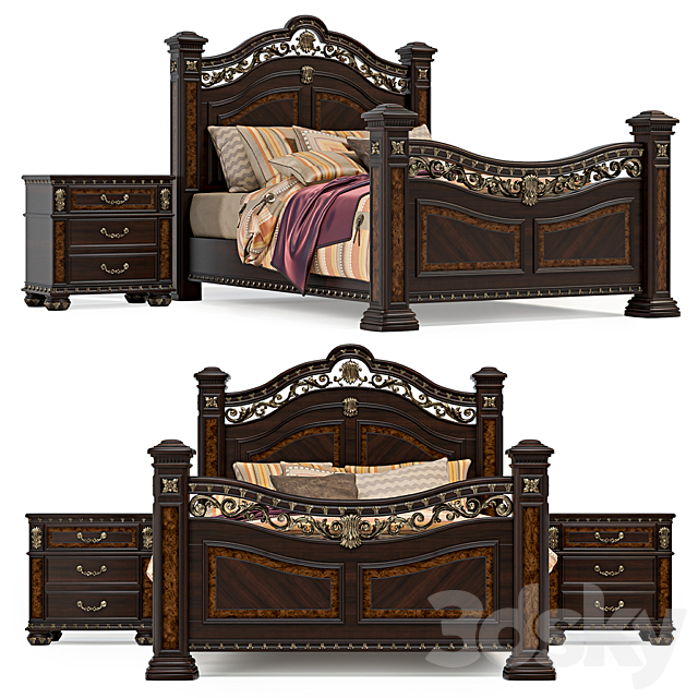 Storrs Bedroom Set from Astoria Grand Shop 3DSMax File - thumbnail 1