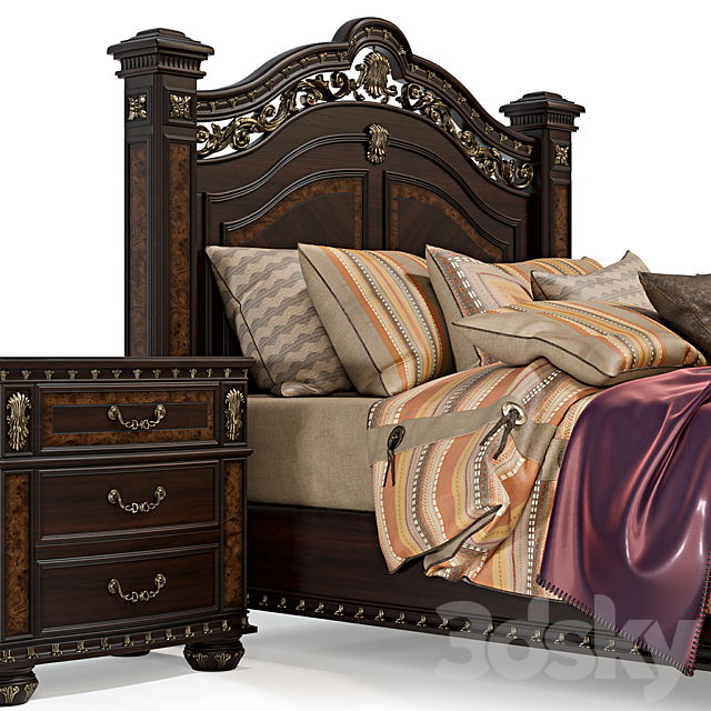 Storrs Bedroom Set from Astoria Grand Shop 3DSMax File - thumbnail 2