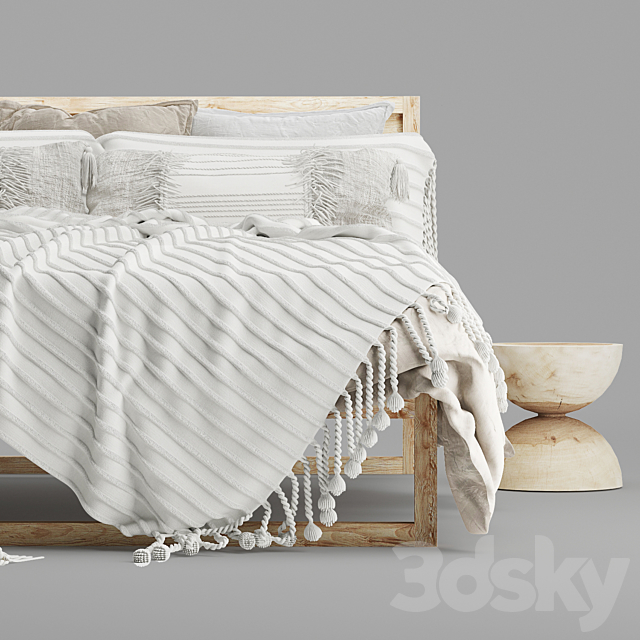 Strand Bed Natural 3DS Max Model - thumbnail 4