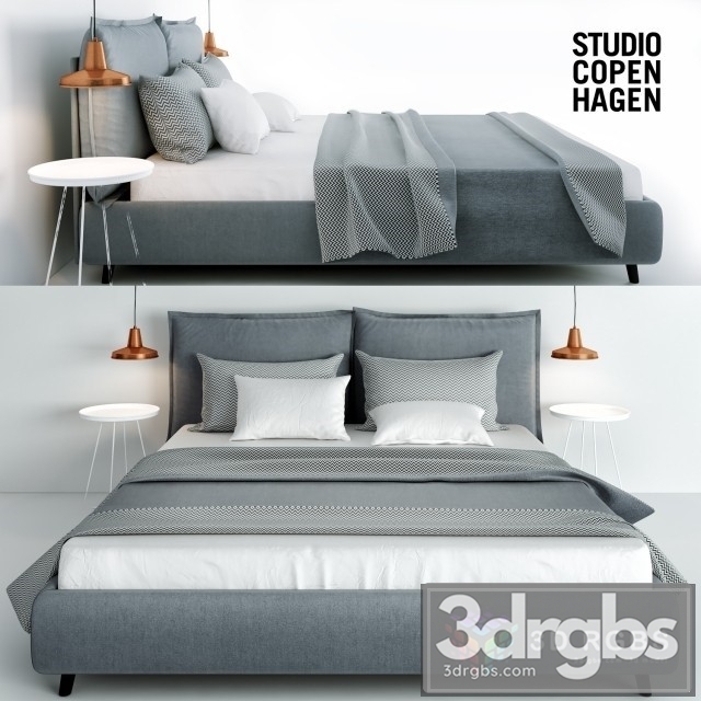 Studio Copen Hagen Bed 3dsmax Download - thumbnail 1