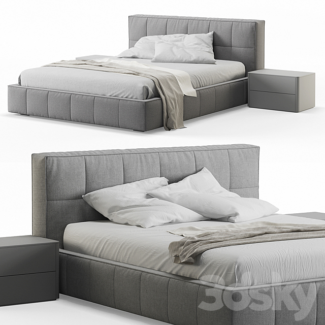 Super Soft Bed by Sangiacomo 3DSMax File - thumbnail 1