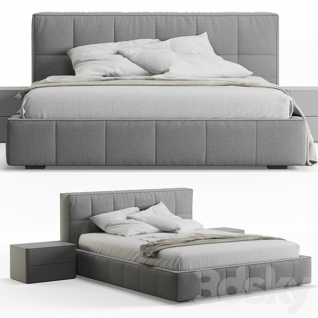 Super Soft Bed by Sangiacomo 3DSMax File - thumbnail 2