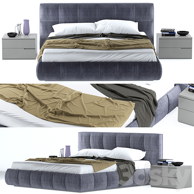 Super Soft San Giacomo bed 3DSMax File - thumbnail 1