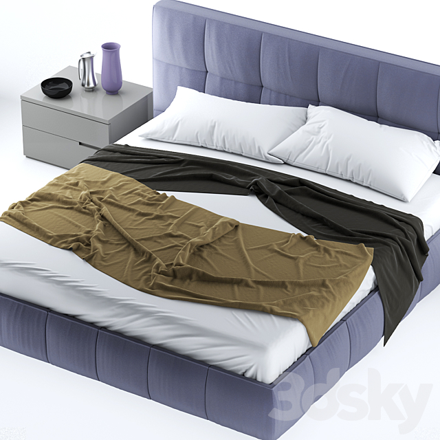 Super Soft San Giacomo bed 3DSMax File - thumbnail 2