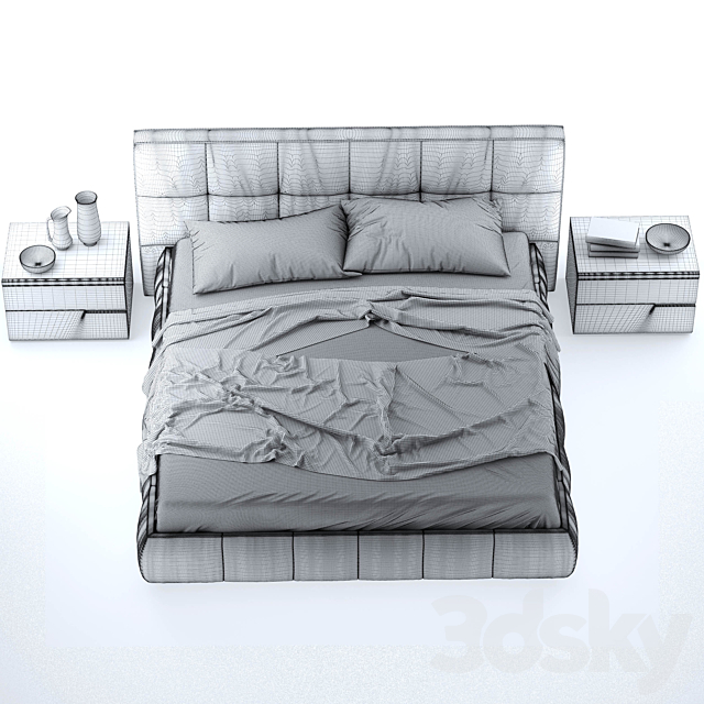 Super Soft San Giacomo bed 3DSMax File - thumbnail 3