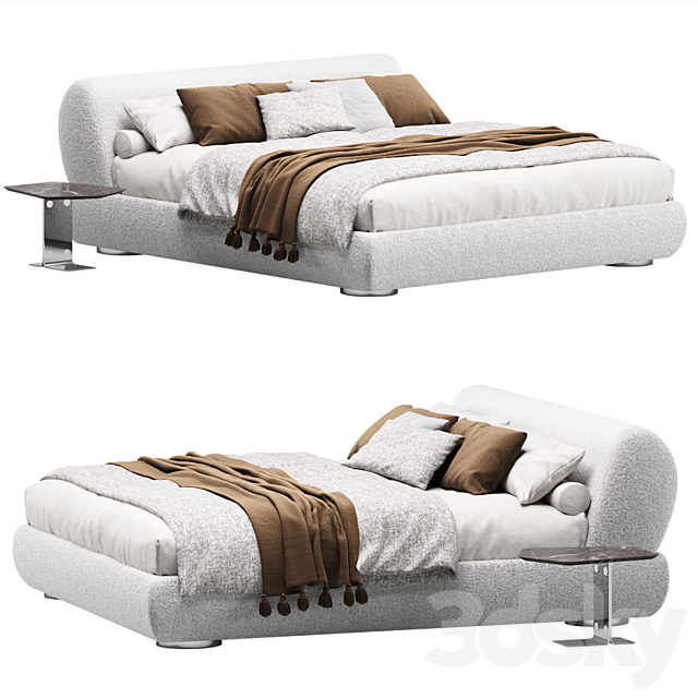 Supermoon Bed by Minotti 3ds Max - thumbnail 3