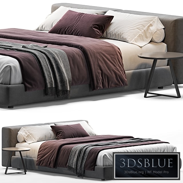 Superoblong Queen Bed By Cappellini 3DS Max - thumbnail 3