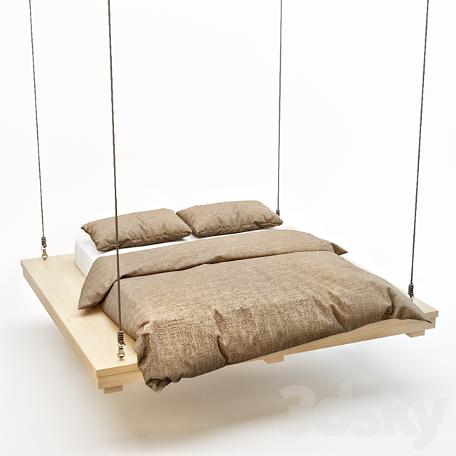 Suspended bed 3DSMax File - thumbnail 1