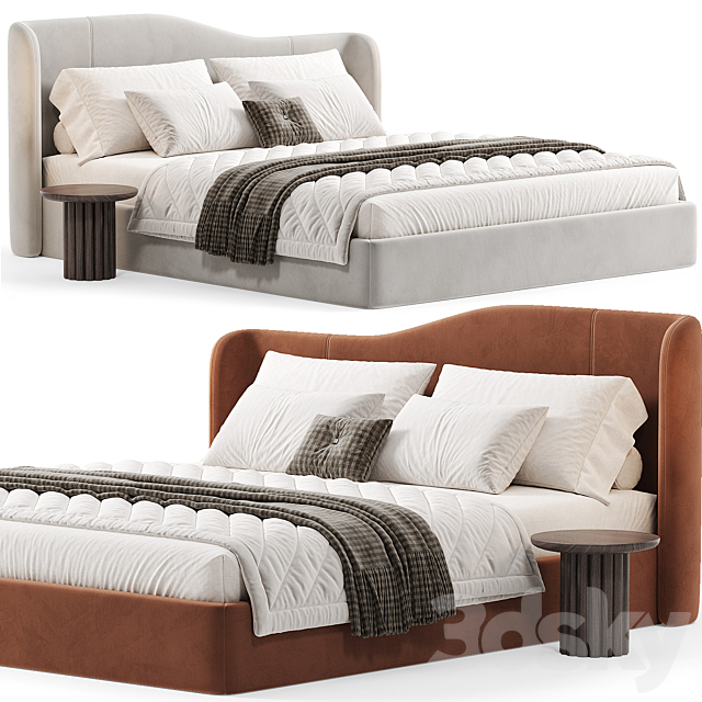 SVECHI Modern Bed By artipieces 3DS Max Model - thumbnail 3