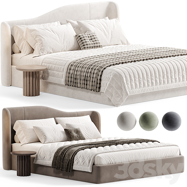 SVECHI Modern Bed By artipieces 3DS Max Model - thumbnail 4