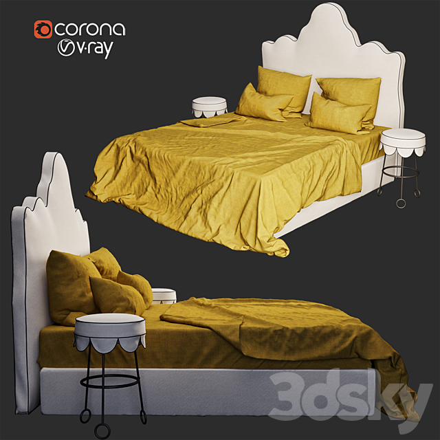 Tamsin johnson bed 3DSMax File - thumbnail 4