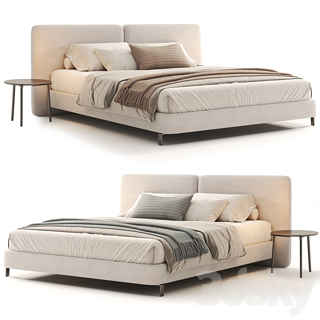 Tatlin Bed By Minotti 3ds Max - thumbnail 1