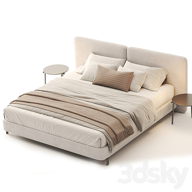 Tatlin Bed By Minotti 3ds Max - thumbnail 2