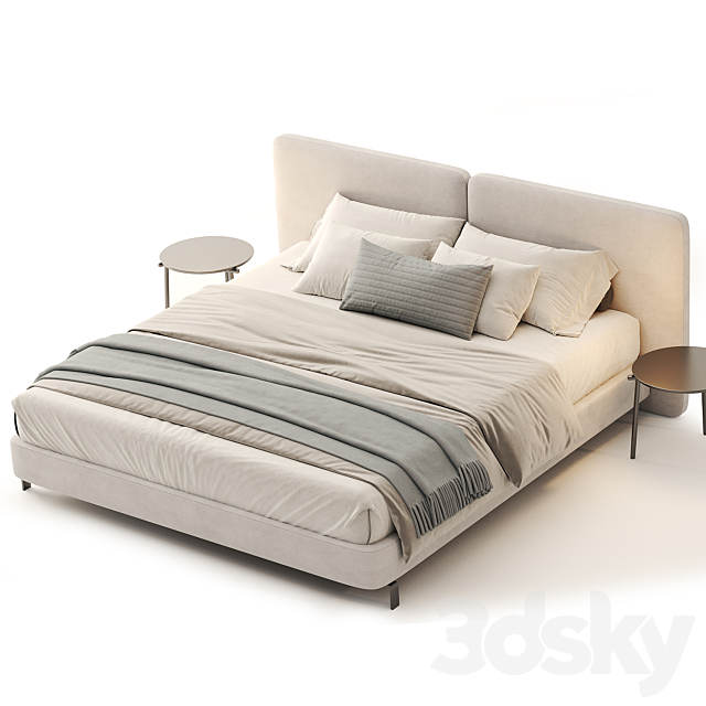 Tatlin Bed By Minotti 3ds Max - thumbnail 3